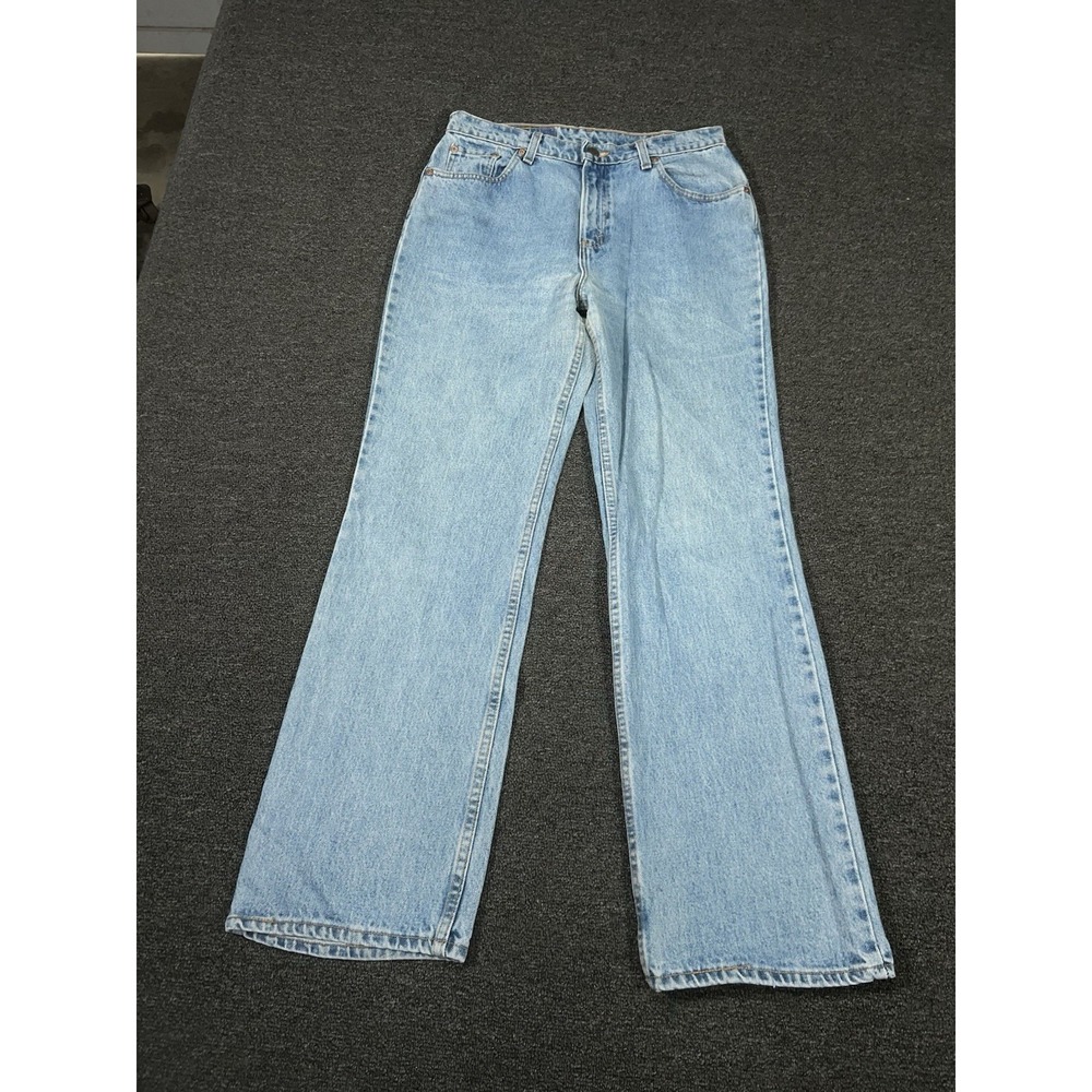 Vintage Levi's 517 Bootcut Jeans Men's 31x32 Blue Western Made In USA